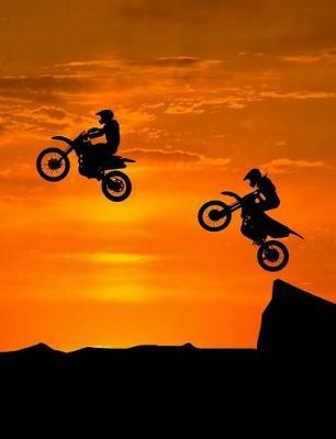 Motocross Sunset Journal Notebook: 7.44 x 9.69 - 200 Pages