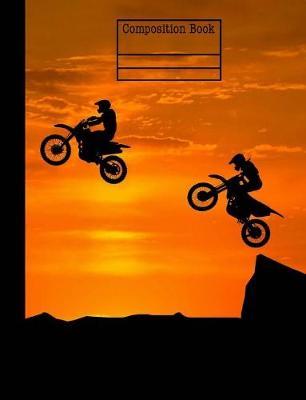 Motocross Sunset Composition Notebook - 5x5 Quad Ruled: 7.44 x 9.69 - 200 Pages - Graph Paper