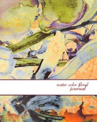 water color floral journal: Dot Grid Journal