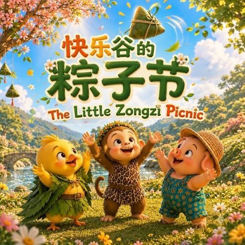 The Little Zongzi Picnic 快乐谷的粽子节: A Bilingual Dragon Boat Festival Story About Friendship and Sharing in English, Chinese, & Pinyin!