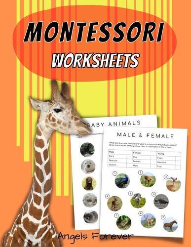 Montessori Worksheets: Games & Activities for Preschool, Pre-k and Kindergarten Learn about LANGUAGE, MATH, ANIMALS AND SHAPES
