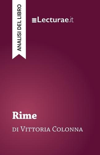 Rime - Vittoria Colonna (analisi del libro)