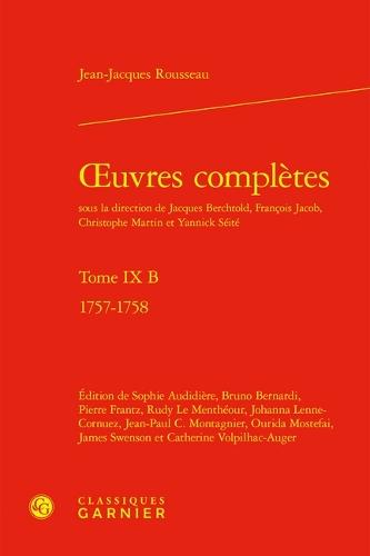 Complete Works. Volume IX B: 1757-1758