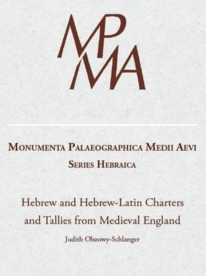 Hebrew and Hebrew-Latin Documents from Medieval England: A Diplomatic and Palaeographical Study