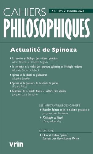 Actualite de Spinoza