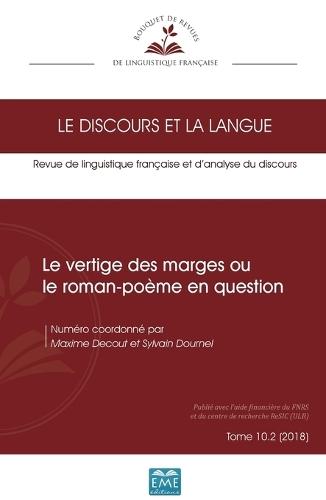 Le vertige des marges ou le roman-poème en question: 10.2 - 2018