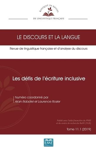 Les défis de l'écriture inclusive: 11.1 - 2019