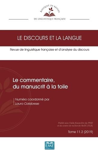 Le commentaire, du manuscrit à la toile: 11.2 - 2019