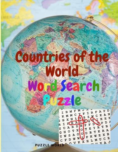 Countries of the World Search Puzzle - Activity Book for Kids