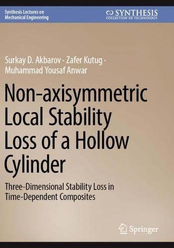 Non-axisymmetric Local Stability Loss of a Hollow Cylinder: Three-Dimensional Stability Loss in Time-Dependent Composites