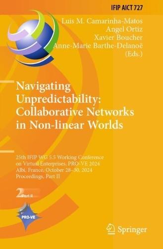 Navigating Unpredictability: Collaborative Networks in Non-linear Worlds: 25th IFIP WG 5.5 Working Conference on Virtual Enterprises, PRO-VE 2024, Albi, France, October 28–30, 2024, Proceedings, Part II