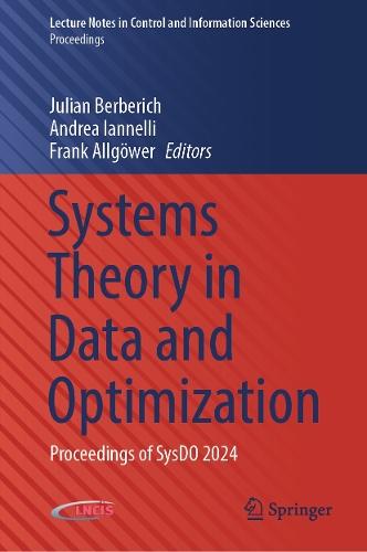 Systems Theory in Data and Optimization: Proceedings of SysDO 2024