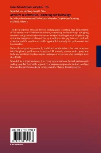 Advances in Information, Computing and Technology: Proceedings of the International Conference on Information, Computing and Technology (ICICT2025), Volume 2