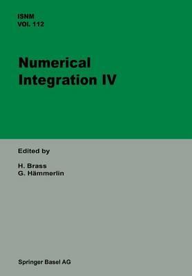 Numerical Integration IV: Proceedings of the Conference at the Mathematical Research Institute, Oberwolfach, November 8–14, 1992