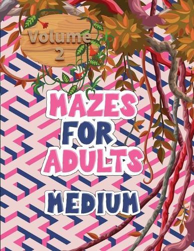 Mazes for adults: Volume 2 with mazes gives you hours of fun, stress relief and relaxation!