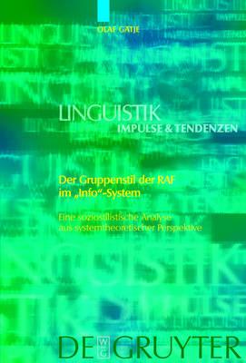 Der Gruppenstil der RAF im ""Info""-System
