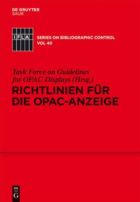 Richtlinien für die OPAC-Anzeige
