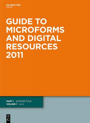 Guide to Microforms and Digital Resources: Author Title and Subject Guide