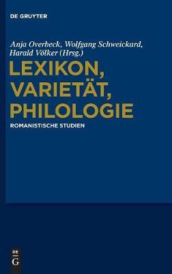 Lexikon, Varietät, Philologie