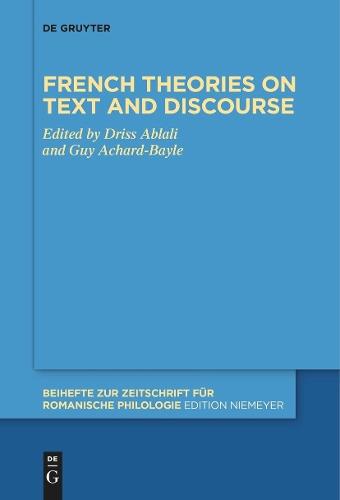 French theories on text and discourse