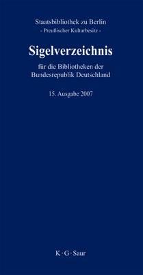 Sigelverzeichnis Fur Die Bibliotheken Der Bundesrepublik Deutschland