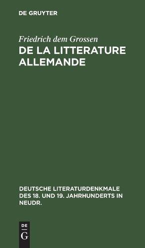 de la Litterature Allemande