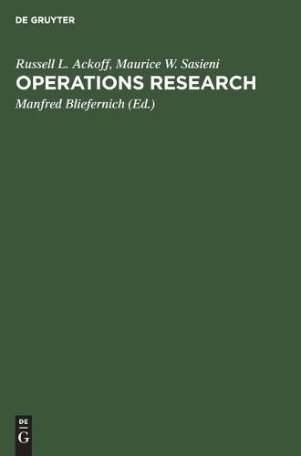 Operations Research: Grundzüge Der Operationsforschung
