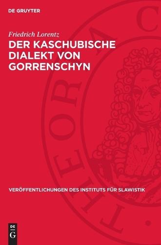 Der Kaschubische Dialekt Von Gorrenschyn