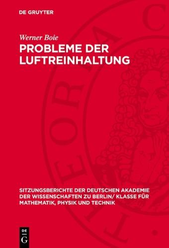 Probleme Der Luftreinhaltung