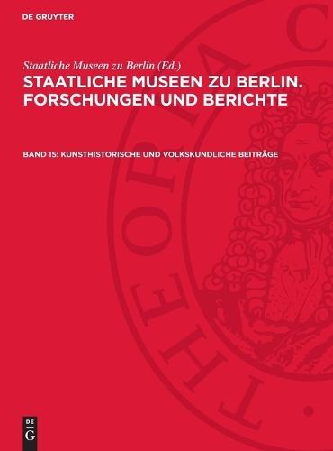 Kunsthistorische Und Volkskundliche Beiträge