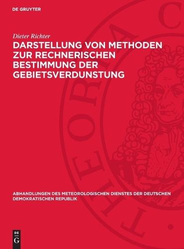 Darstellung Von Methoden Zur Rechnerischen Bestimmung Der Gebietsverdunstung