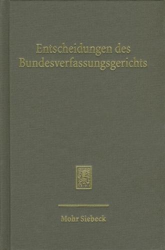 Entscheidungen des Bundesverfassungsgerichts (BVerfGE): Band 120