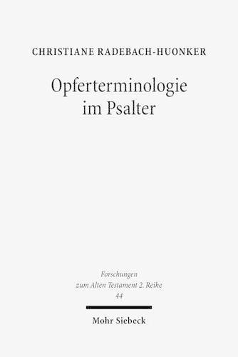 Opferterminologie im Psalter