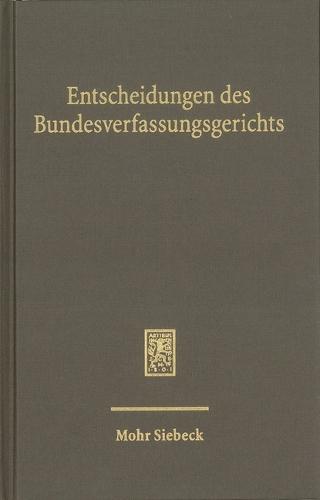 Entscheidungen des Bundesverfassungsgerichts (BVerfGE): Registerband zu den Entscheidungen des Bundesverfassungsgerichts, Band 141-150