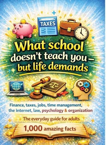 What school doesn't teach you - but life demands: Finance, taxes, jobs, time management, the internet, law, psychology & organisation The everyday guide for adults - 1,000 amazing facts
