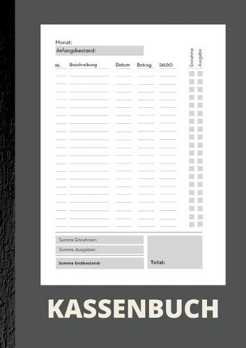 Kassenbuch A5- Einfaches Einnahmen und Ausgaben Buch für Selbständige, Kleinunternehmer und Vereine: Ohne Mwst über 2000 Einträge. Privat als Haushaltsbuch geeignet.