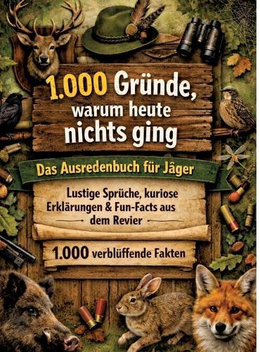1.000 Gründe, warum heute nichts ging: Das Ausredenbuch für Jäger: lustige Sprüche, kuriose Erklärungen & Fun-Facts aus dem Revier - 1.000 verblüffende Fakten