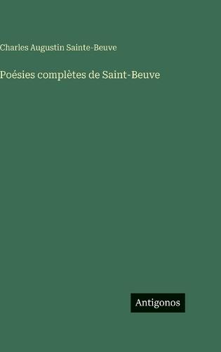 Poésies complètes de Saint-Beuve