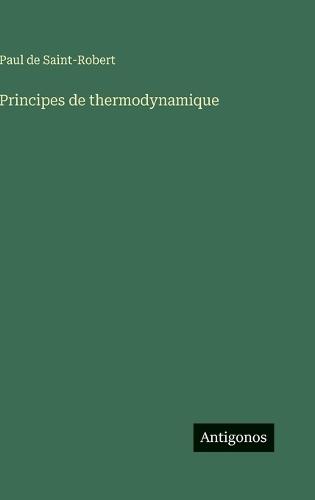 Principes de thermodynamique