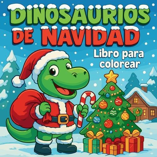 Dinosaurios de Navidad - Libro para colorear