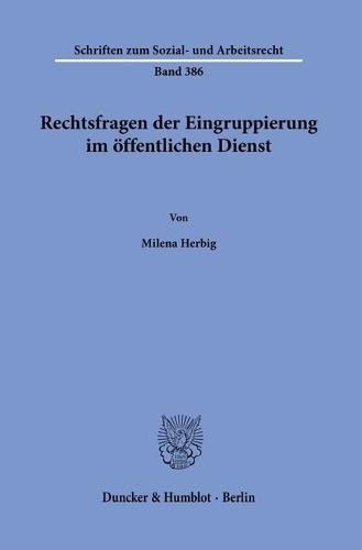 Rechtsfragen Der Eingruppierung Im Offentlichen Dienst