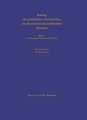 Katalog Der Griechischen Handschriften Der Bayerischen Staatsbibliothek Munchen