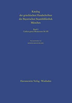 Katalog Der Griechischen Handschriften Der Bayerischen Staatsbibliothek Munchen