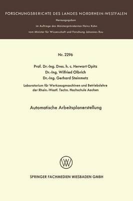 Automatische Arbeitsplanerstellung