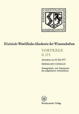 Staatsgedanke und Staatspraxis des aufgeklärten Absolutismus: Jahresfeier am 19. Mai 1971