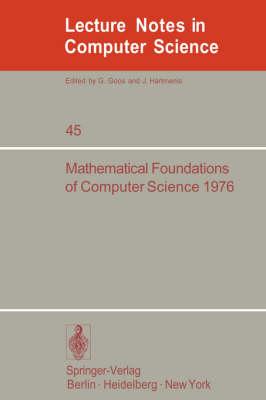 Mathematical Foundations of Computer Science 1976: 5th Symposium at Gdansk, Sept. 6-10, 1976. Proceedings