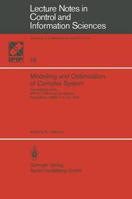 Modelling and Optimization of Complex System: Proceedings of the IFIP-TC 7 Working Conference, Novosibirsk, USSR, 3–9 July, 1978