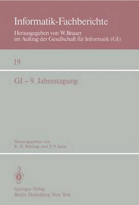 GI — 9. Jahrestagung: Bonn, 1.–5. Oktober 1979