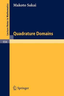 Quadrature Domains