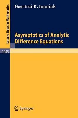Asymptotics of Analytic Difference Equations